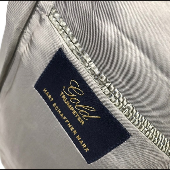 Hart Schaffner Marx Men's Beige Blazer 44R - Picture 8 of 8